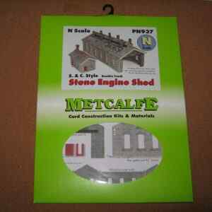 Metcalfe PN937 Stone Engine Shed Settle & Carlisle Style Double Track N Scale Card Kit
