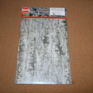 Busch 7415 Weathered Stone Wall 2 X Card Sheets Ea 210x148mm