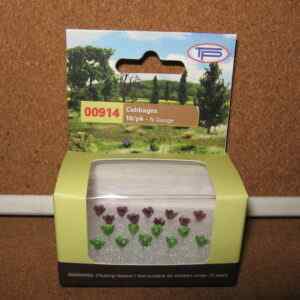 TP Models 00914 Cabbages 18/Pack 9 Red Single Plants & 9 Green Single Plants N Gauge