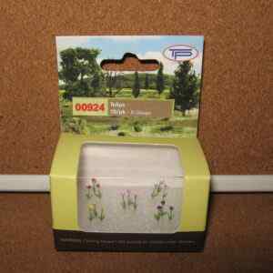TP Models 00924 Tulips 15/Pack 3 Red 3 White 3 Pink 3 Yellow & 3 Purple N Gauge