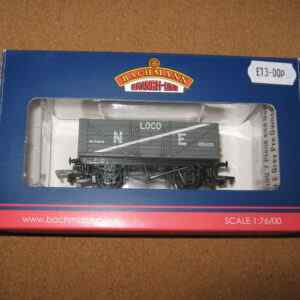 Bachmann 37-089 7 Plank End Door Wagon NE Grey (Pre-Owned)