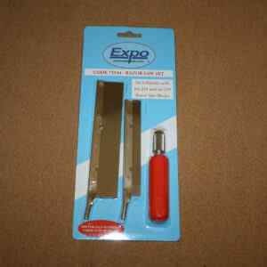 Expo 73544 Razor Saw Set No5 Handle and 2 Saws