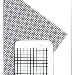 611-01 PVC Grid straight OO/HO thickness 0.32mm Pkt of 2 Sheets 185 x 290mm