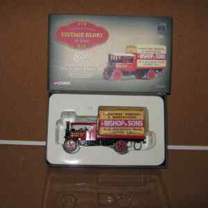 Corgi Vintage Glory of Steam 80202 Foden Flatbed Steamer - Bishop & Sons 1:50 Scale