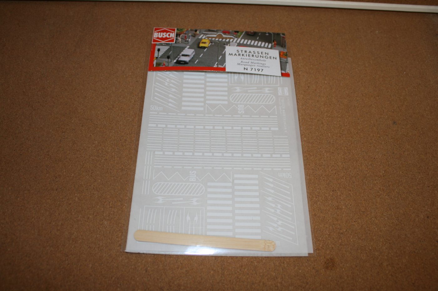 Busch 7197 Modern Road Markings N Scale 1 Busch 7197 Modern Road Markings N Scale