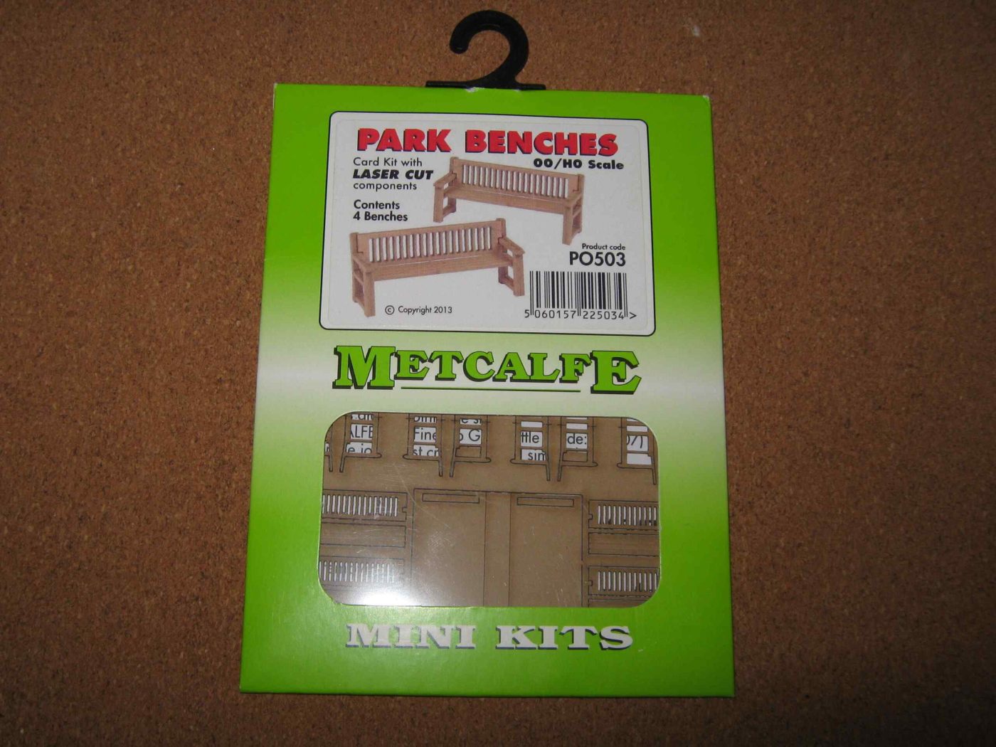 Metcalfe PO503 Park Benches OO/HO Scale Mini Card Kit 1 Metcalfe PO503 Park Benches OO/HO Scale Mini Card Kit
