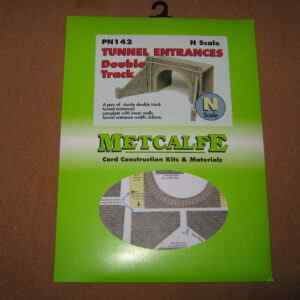 Metcalfe PN142 Tunnel Entrances Double Track N Scale Card Kit