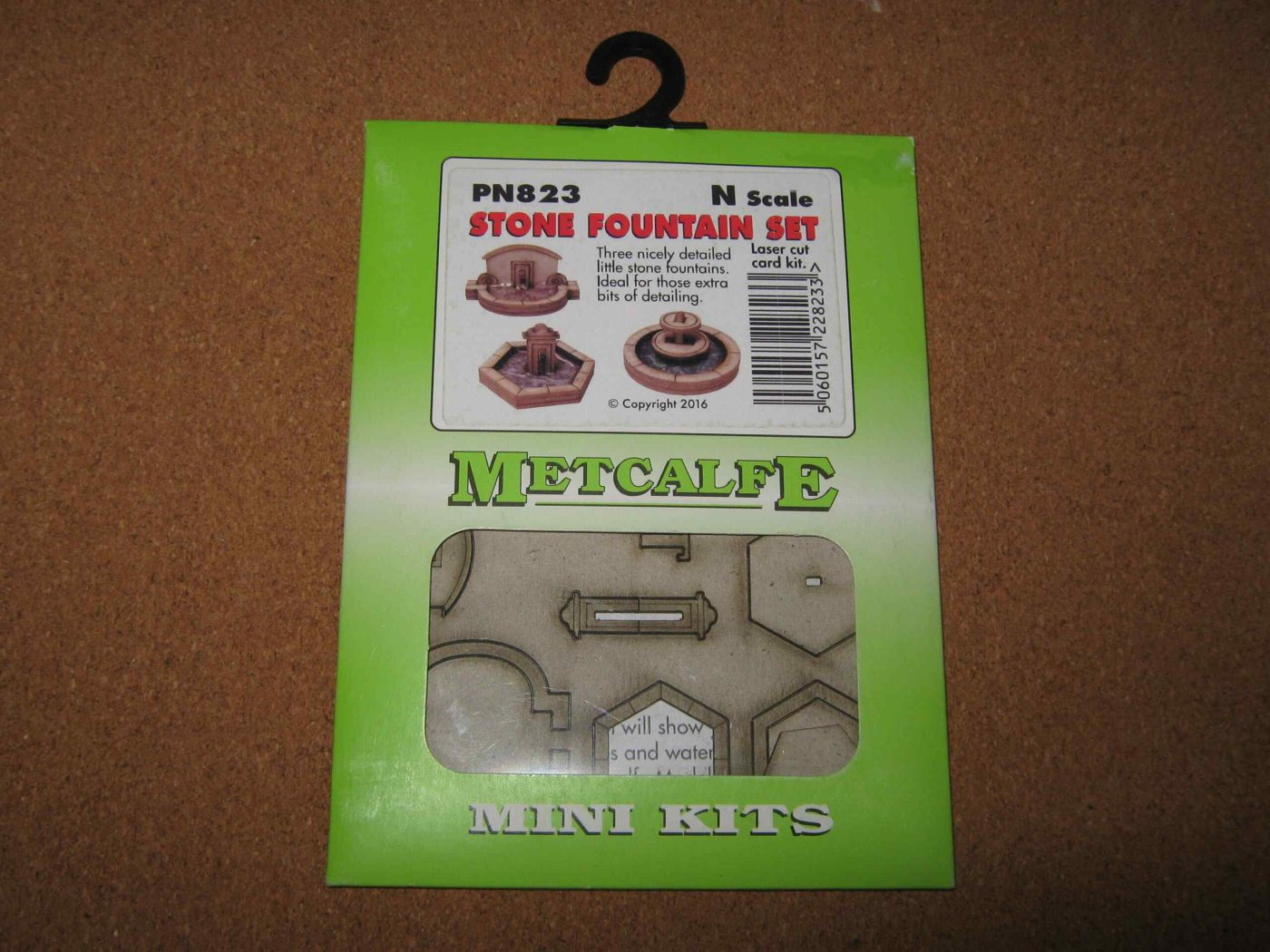Metcalfe PN823 Stone Fountain Set N Scale Mini Card Kit 1 Metcalfe PN823 Stone Fountain Set N Scale Mini Card Kit