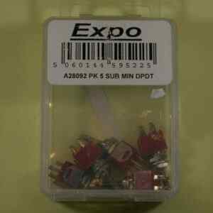 Expo A28092 PK 5 SUB MIN DPDT Switch