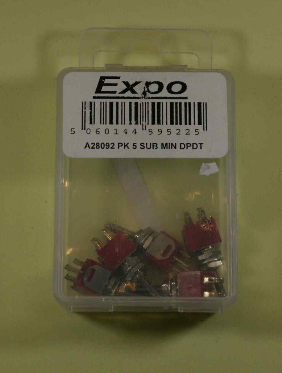 Expo A28092 PK 5 SUB MIN DPDT Switch 1 Expo A28092 PK 5 SUB MIN DPDT Switch