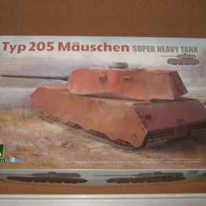 Takom 2159 Typ 205 Mauschen Super Heavy Tank Model Kit 1/35 Scale