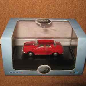 Oxford Diecast 76RD004 Red Renault Dauphine (Automobile) 1:76 Scale