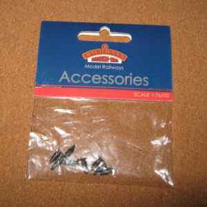 Bachmann 36-032 Round Head Sprung Buffer (x8) OO Scale