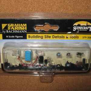 Graham Farish 379-308 Building Site Details & Tools N Scale Figures