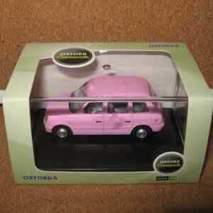 Oxford Diecast 76TX4005 Pink TX4 Taxi (Commercial) 1:76 Scale