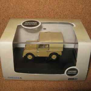 Oxford Diecast 76LAN180008 Land Rover Series I 80" Canvas 34th Light AA Reg, RAF Firdan (Military) 1:76 Scale