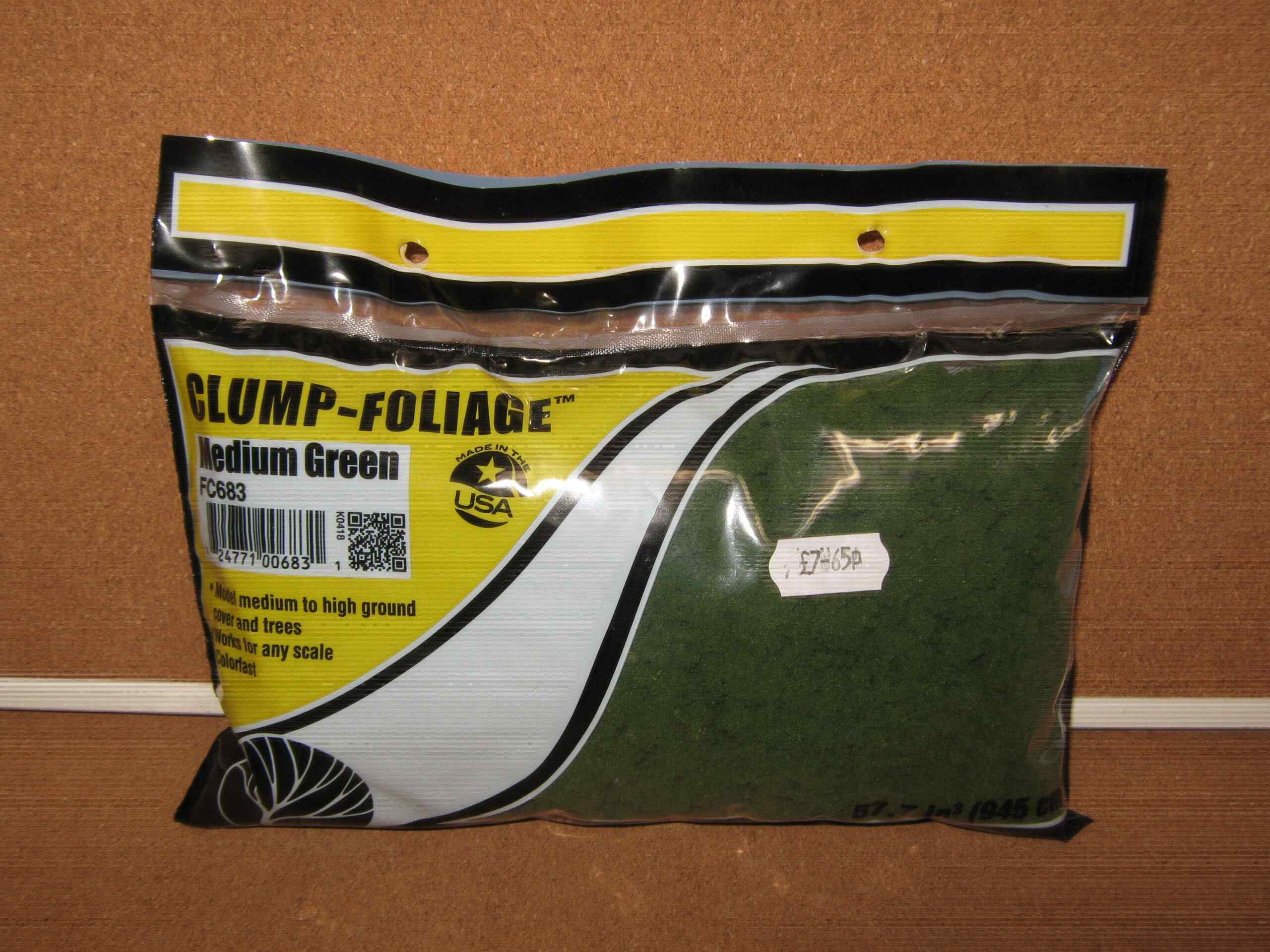 Woodland Scenics FC683 Clump Foliage Medium Green 1 Woodland Scenics FC683 Clump Foliage Medium Green