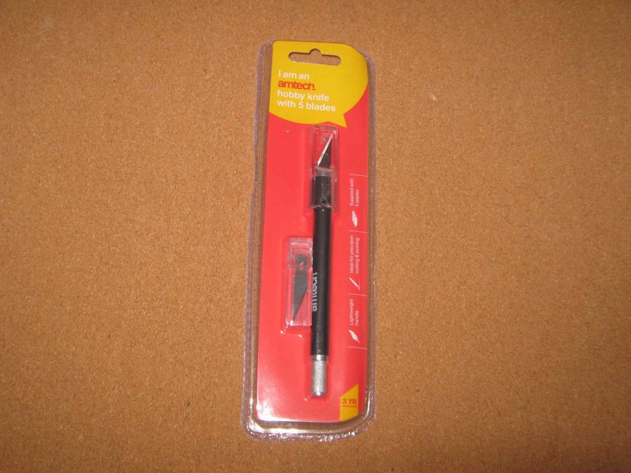 Amtech S0492 Hobby Knife Handle for Small T11 Type blade + 5 Spare Blades 1 Amtech S0492 Hobby Knife Handle for Small T11 Type blade + 5 Spare Blades