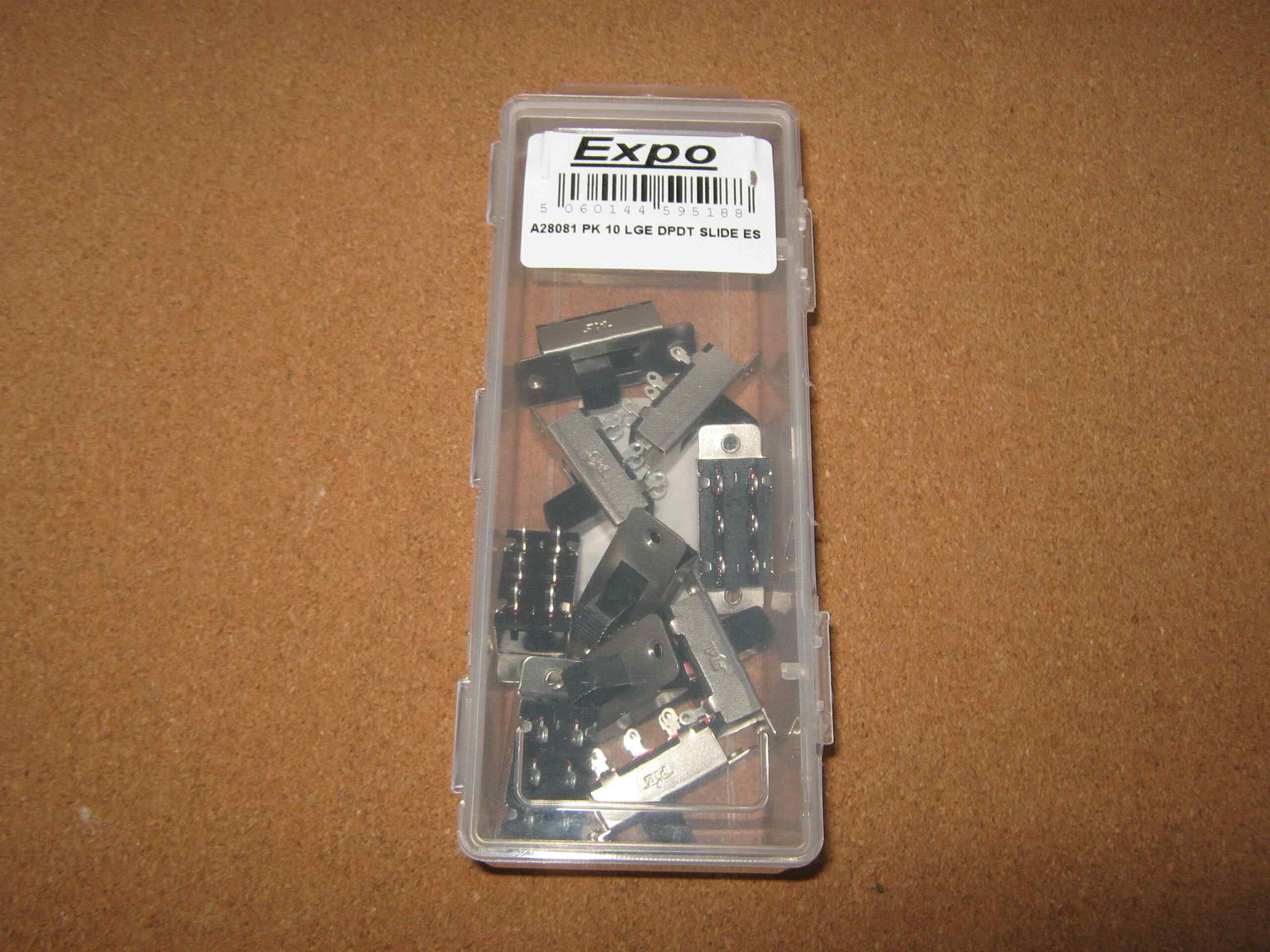 Expo A28081 PK 10 Large DPDT Slide ES Switches 1 Expo A28081 PK 10 Large DPDT Slide ES Switches