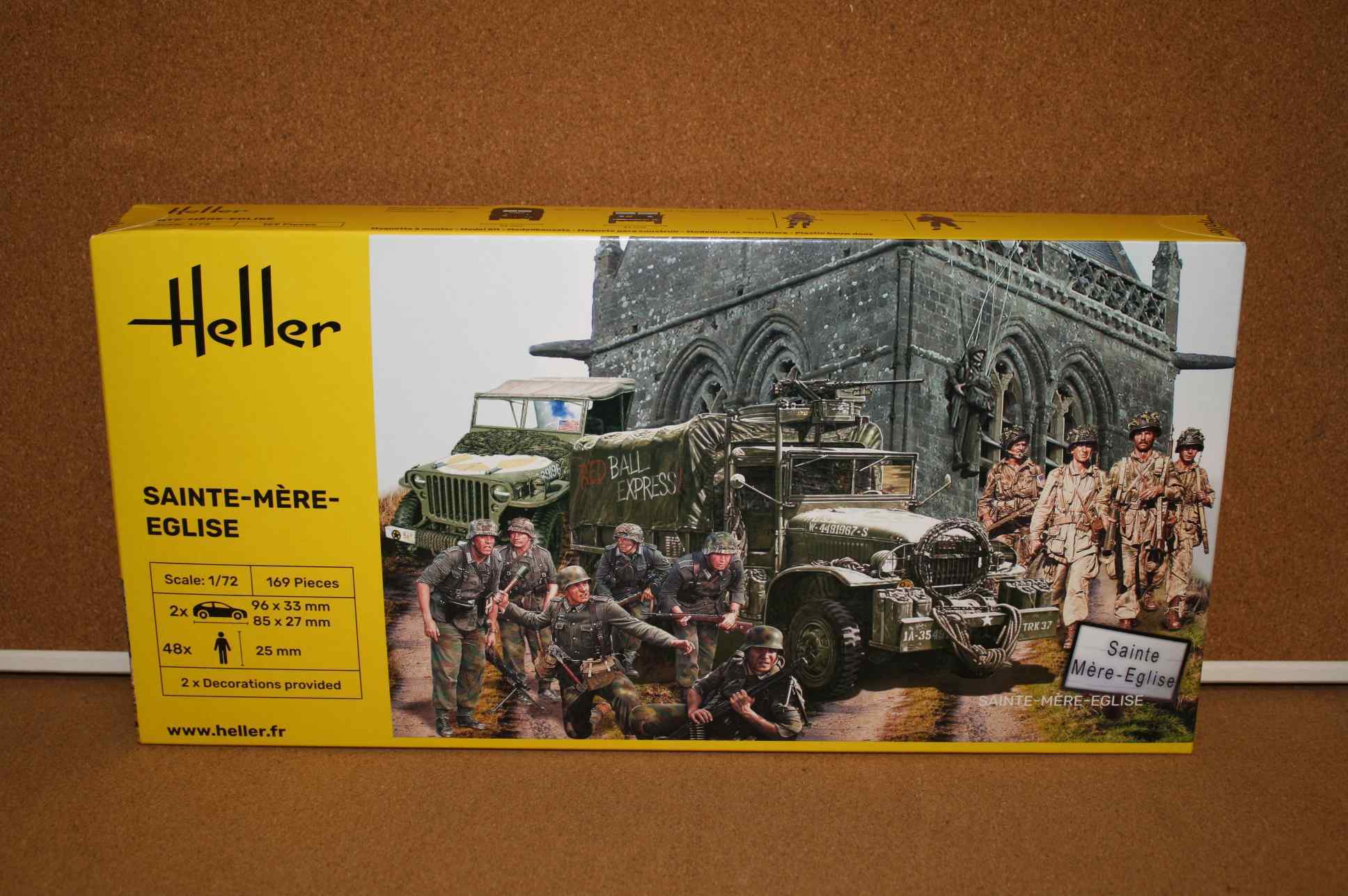 Maquette Heller 1/72 – Sainte-Mère-Église (50327) – Bâtiment Historique Normandie – Kit à Monter