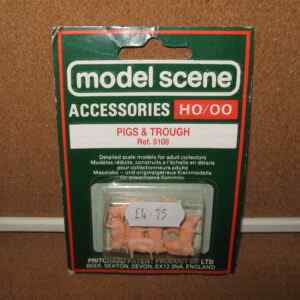Peco Model Scene 5108 Pigs & Trough OO/HO