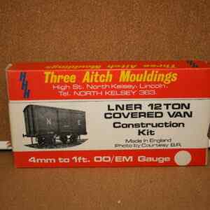 Three Aitch Mouldings LNER 12 Ton Covered Van Kit OO Gauge Pre-Owned