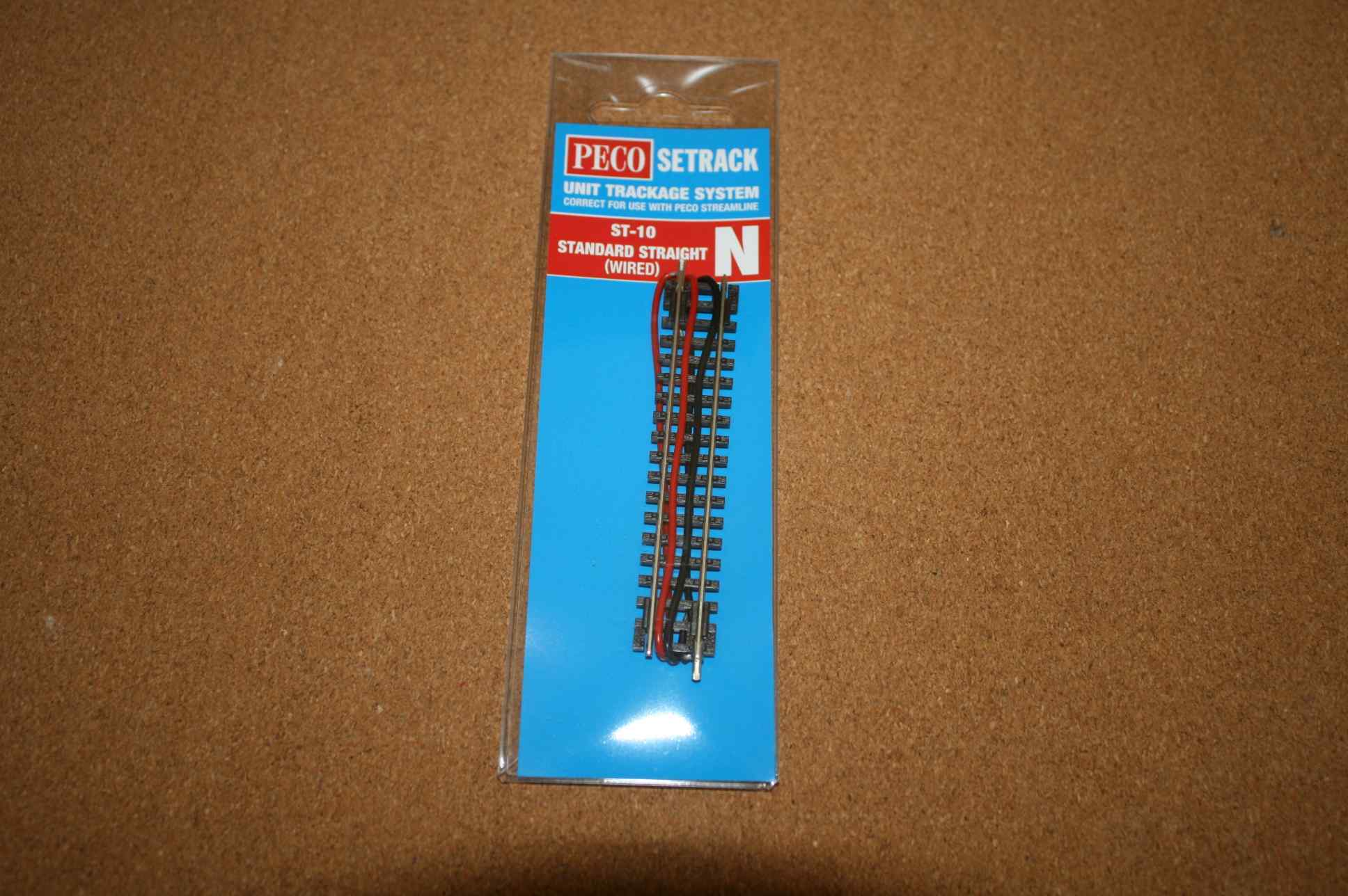 Peco ST-10 Standard Straight Wired N Gauge 1 Peco ST-10 Standard Straight Wired N Gauge