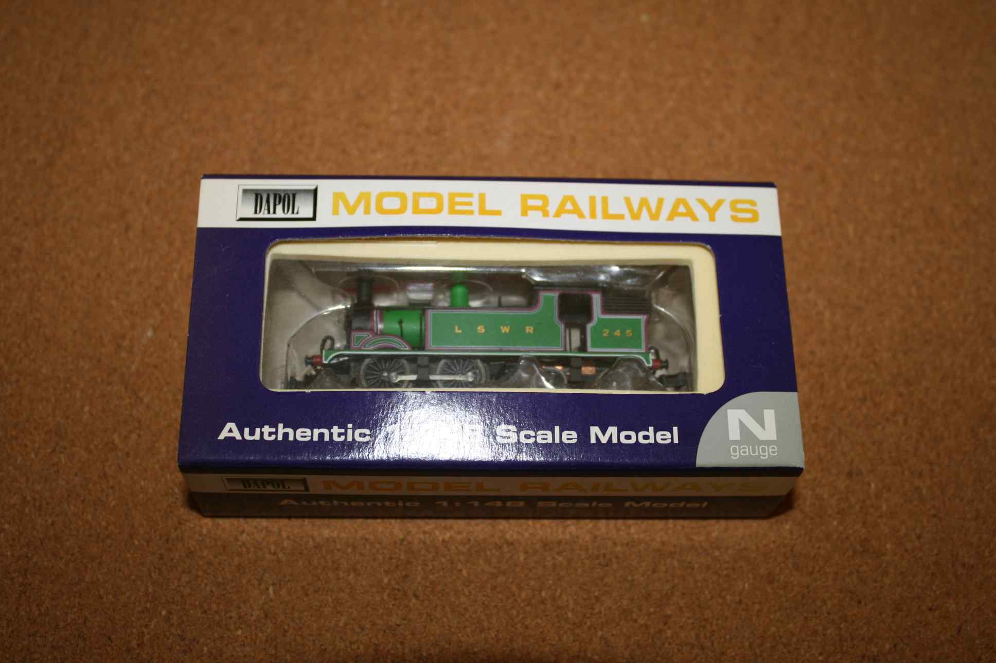 Dapol ND057 M7 0-4-4 LSWR No.245 Pre-Owned original Box N Gauge 1 Dapol ND057 M7 0-4-4 LSWR No.245 Pre-Owned original Box N Gauge