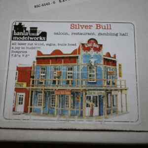 Banta Modelworks #6142 Silver Bull Saloon & Restaurant On30/O Scale Laser Cut Wood Model