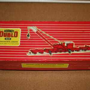 Hornby-Dublo 4620 75Ton Breakdown Crane with Match Trucks and Screw Jacks Pre-Owned Hook Needs Reattaching