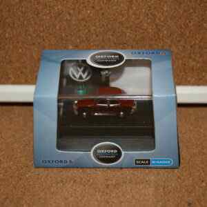 Oxford Diecast NVWB002 Ruby Red VW Beetle (Automobile) N Gauge