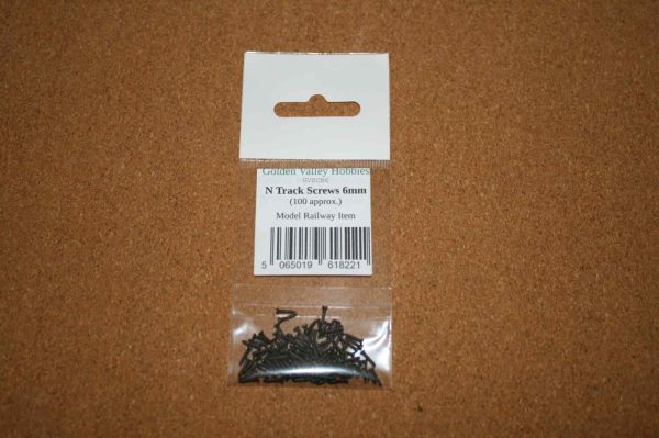 Golden Valley Hobbies GVSCN6 Track Screws for N/009 Scale Track 6mm Long 1 Golden Valley Hobbies GVSCN6 Track Screws for N/009 Scale Track 6mm Long