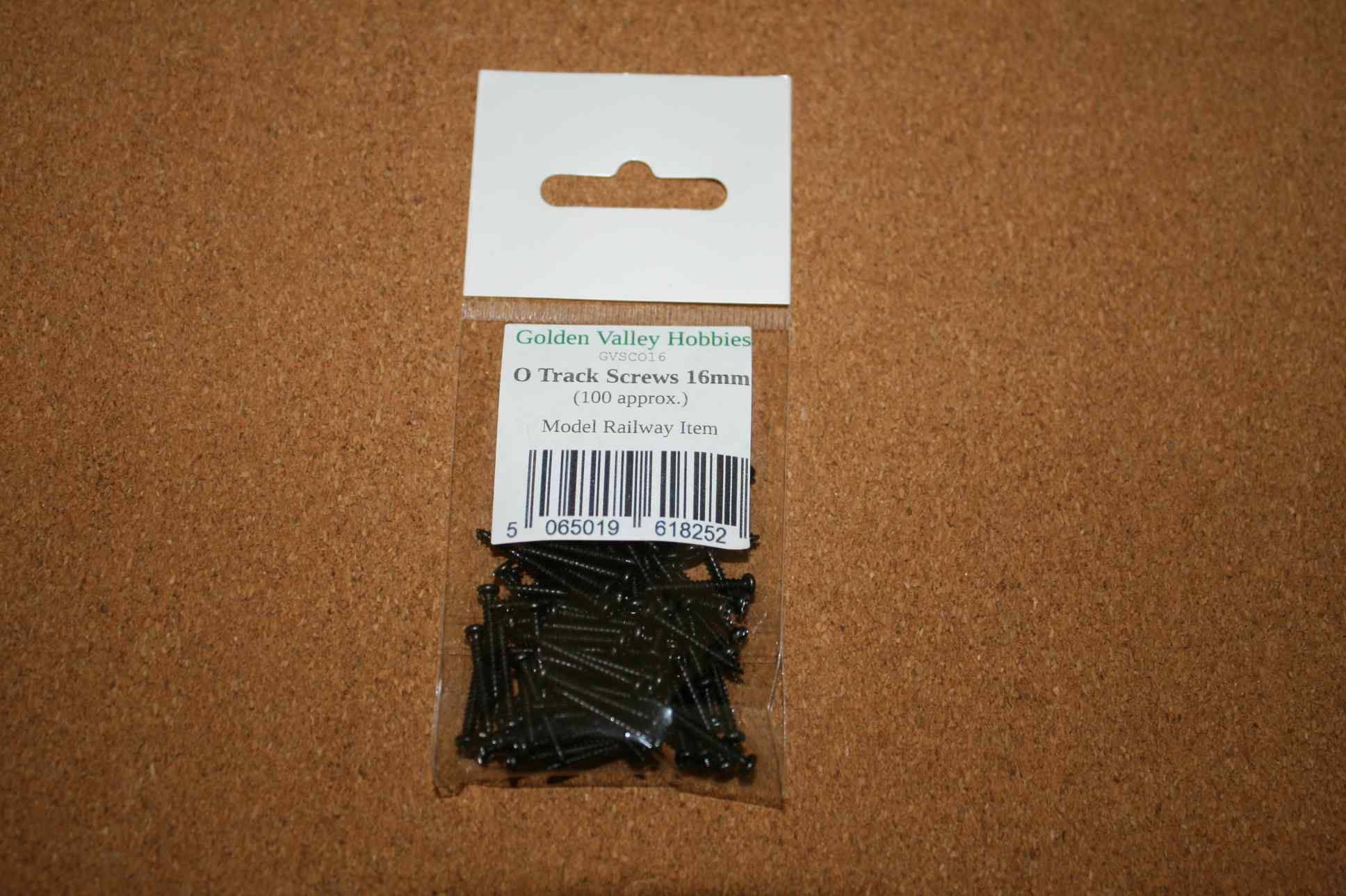 Golden Valley Hobbies GVDSO16 Track Screws for O Scale 16mm Long 1 Golden Valley Hobbies GVDSO16 Track Screws for O Scale 16mm Long