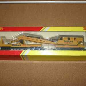 Hornby R6369 "Stobart Rail" Breakdown Crane 76 Tonnes with support trailer Pre-Owned Boxed complete with 2 Operating Keys
