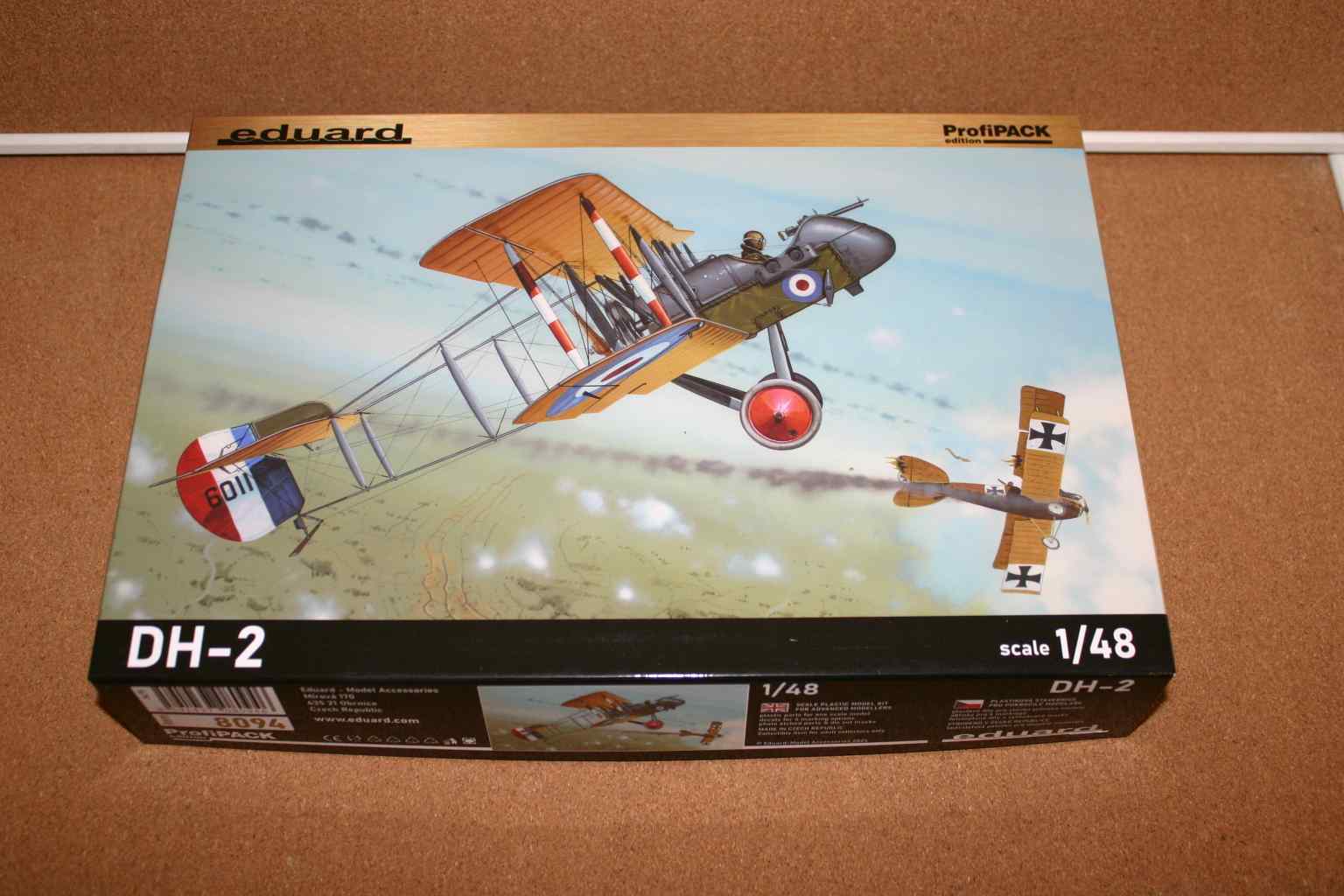 Kit Di Montaggio Aereo Eduard 1:48 Airco DH.2 &ndash; ProfiPACK Edizione 8094