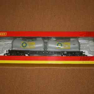 Hornby R6311 POA Depressed Centre wagon Blue Circle Pre-Owned