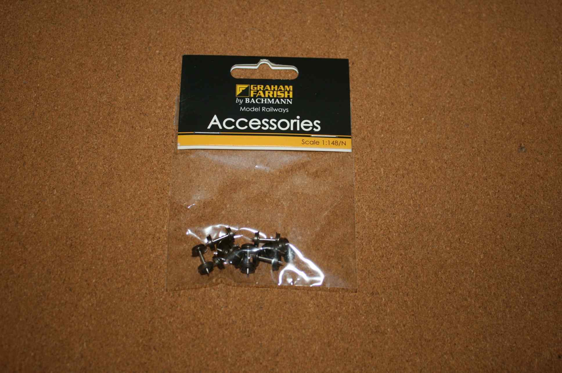 Graham Farish 379-412 N Scale Coach Wheels (Pk of 10) 1 Graham Farish 379-412 N Scale Coach Wheels (Pk of 10)