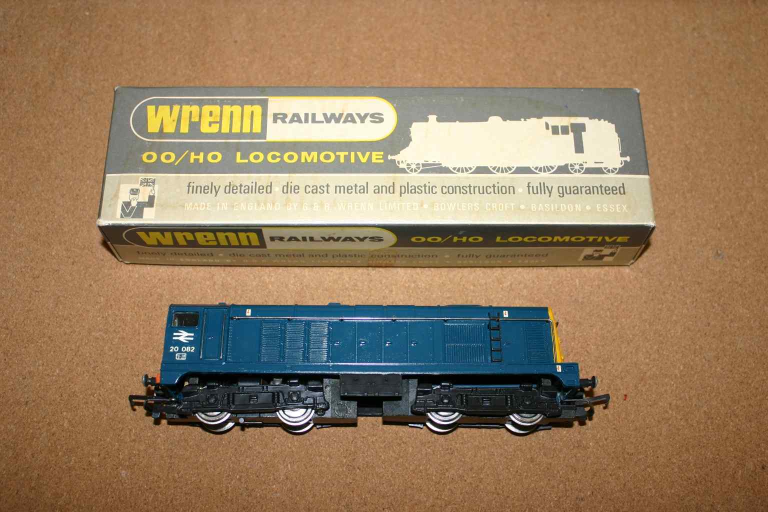 Wrenn Class 20 BO-BO Diesel Electric BR Blue No.20082 Pre-Owned Repainted & Renumbered 1 Wrenn Class 20 BO-BO Diesel Electric BR Blue No.20082 Pre-Owned Repainted & Renumbered