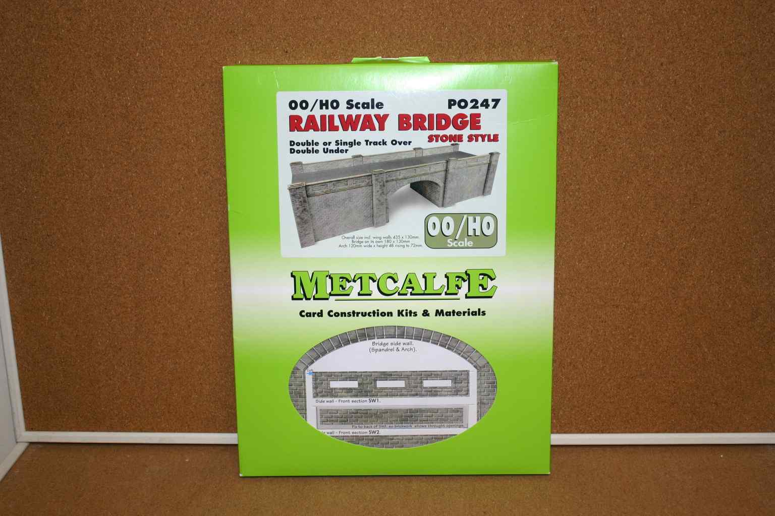 Metcalfe PO247 Railway Bridge (Stone) OO/HO Scale Card Kit 1 Metcalfe PO247 Railway Bridge (Stone) OO/HO Scale Card Kit