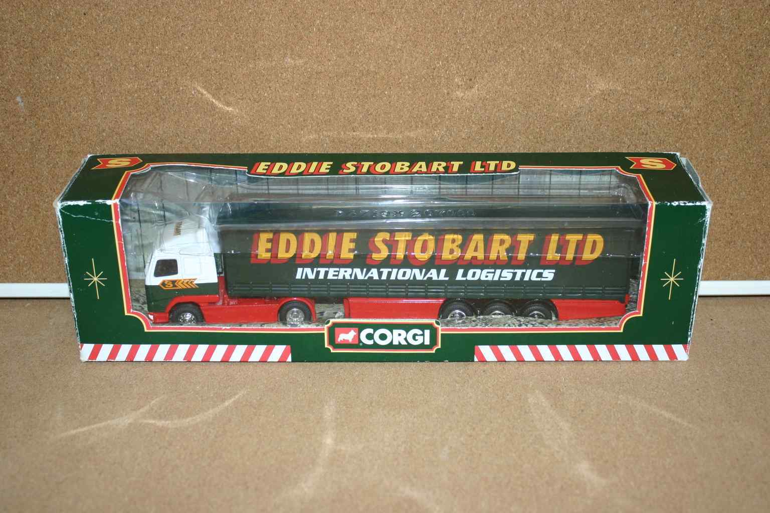 Corgi CC12401 1:50 Volvo Globetrotter Curtainside – Eddie Stobart Ltd – Occasion