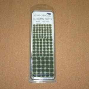 Peco WWScenics W3T-AU4 Autumn Tufts 4mm Height (Pkt contains 103 pcs)