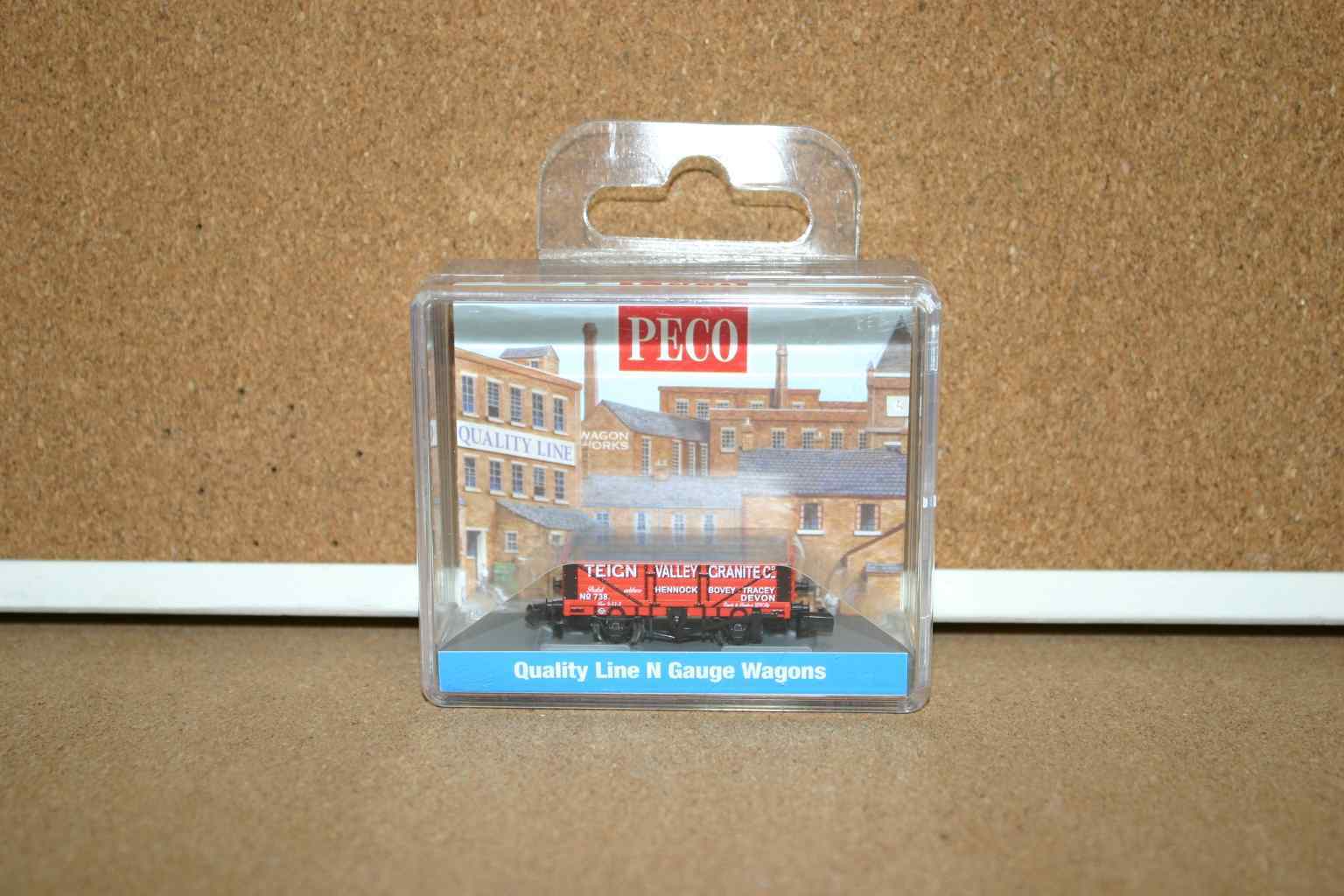 Peco NR-5005P 9ft 5 Plank Open Wagon "Teign Valley Granite" N Gauge 1 Peco NR-5005P 9ft 5 Plank Open Wagon "Teign Valley Granite" N Gauge