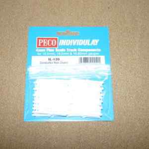 Peco IL-120 Conductor Rail Chairs for 16.5mm, 18.2mm, & 18.83mm Gauges