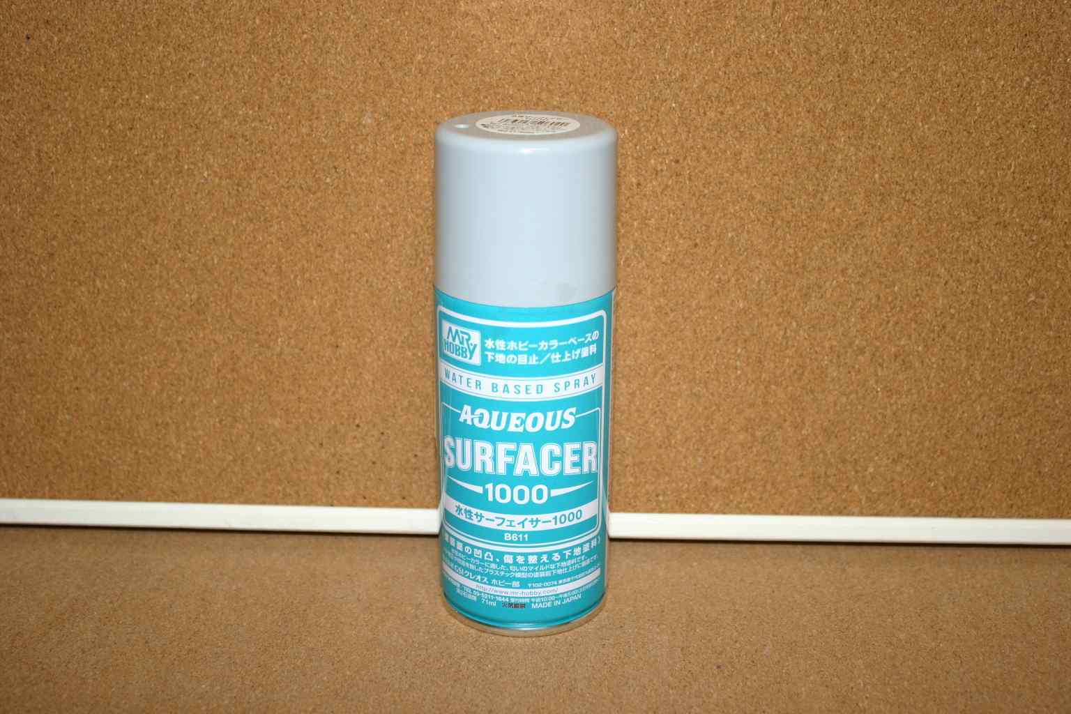 Mr Hobby B611 Aqueous Surfacer 1000 Rattle Spray Can 71ml 1 Mr Hobby B611 Aqueous Surfacer 1000 Rattle Spray Can 71ml