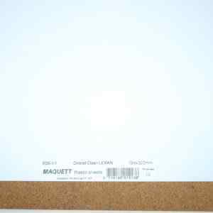 Maquett 606-01 1.0mm Cristal Clear Lexan Sheet with protective film on both sides