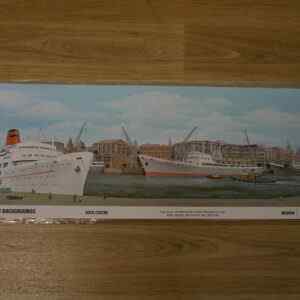 Peco Scenic SK-40 Medium Dock Centre Background (Paper Printed)