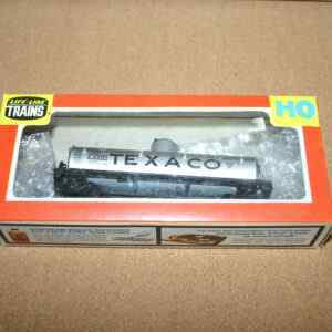 Life-Like Tank Car Texaco Silver HO Scale Pre-Owned