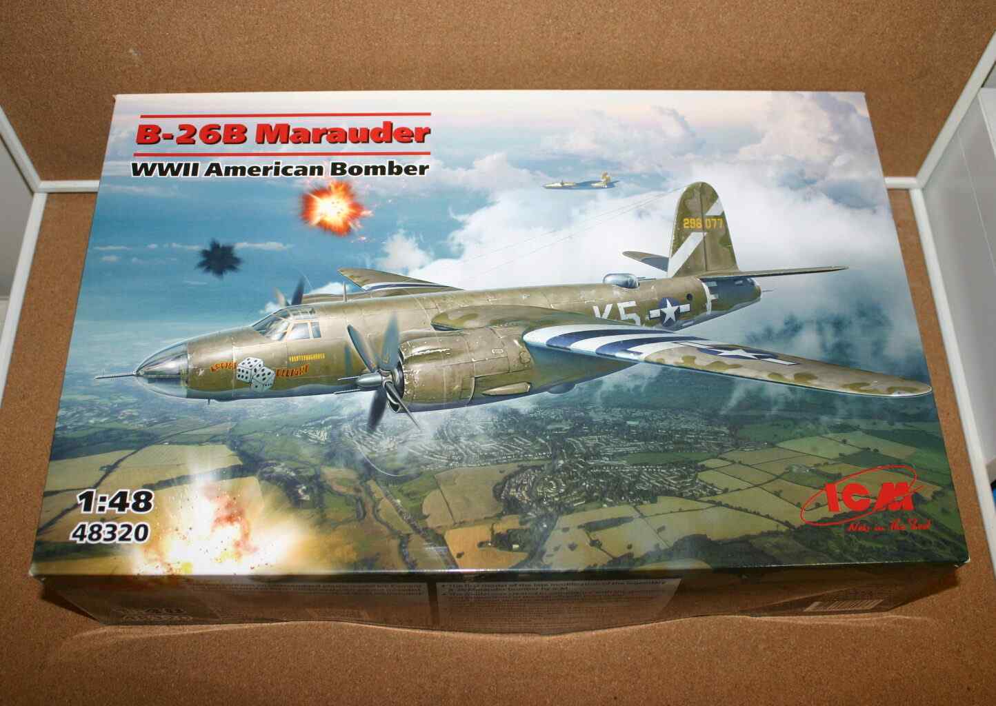 ICM 48320 Martin B-26B Marauder WWII USAAF Bomber Plastic Model Kit Overlord EOL 1/48 Scale 1 ICM 48320 Martin B-26B Marauder WWII USAAF Bomber Plastic Model Kit Overlord EOL 1/48 Scale