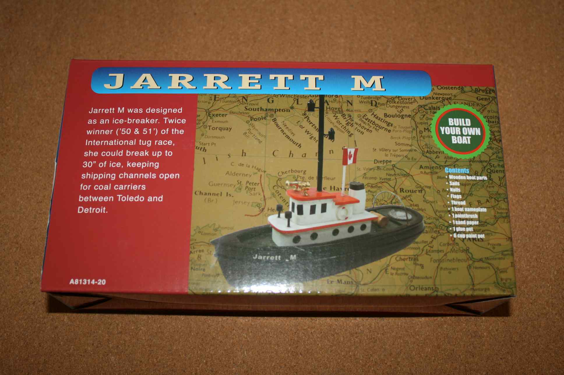 TP A81314-20 "Jarrett M" Wooden Starter Boat Kit 1 TP A81314-20 "Jarrett M" Wooden Starter Boat Kit