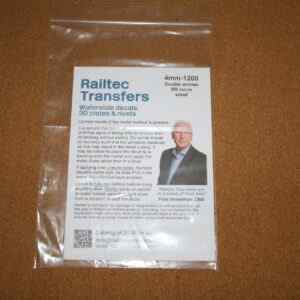 Railtec Transfers 4mm 1200 Double Arrows BR Locos small Waterslide Decals